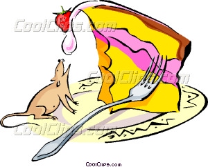 300x242 Cheesecake And Mouse Vector Clip Art