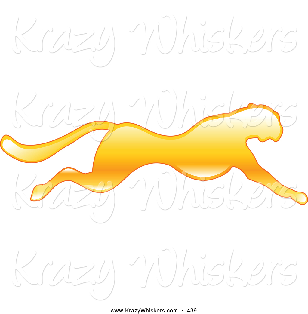 1024x1044 Critter Clipart Of A Fast Yellow Cheetah In Profile, Sprinting