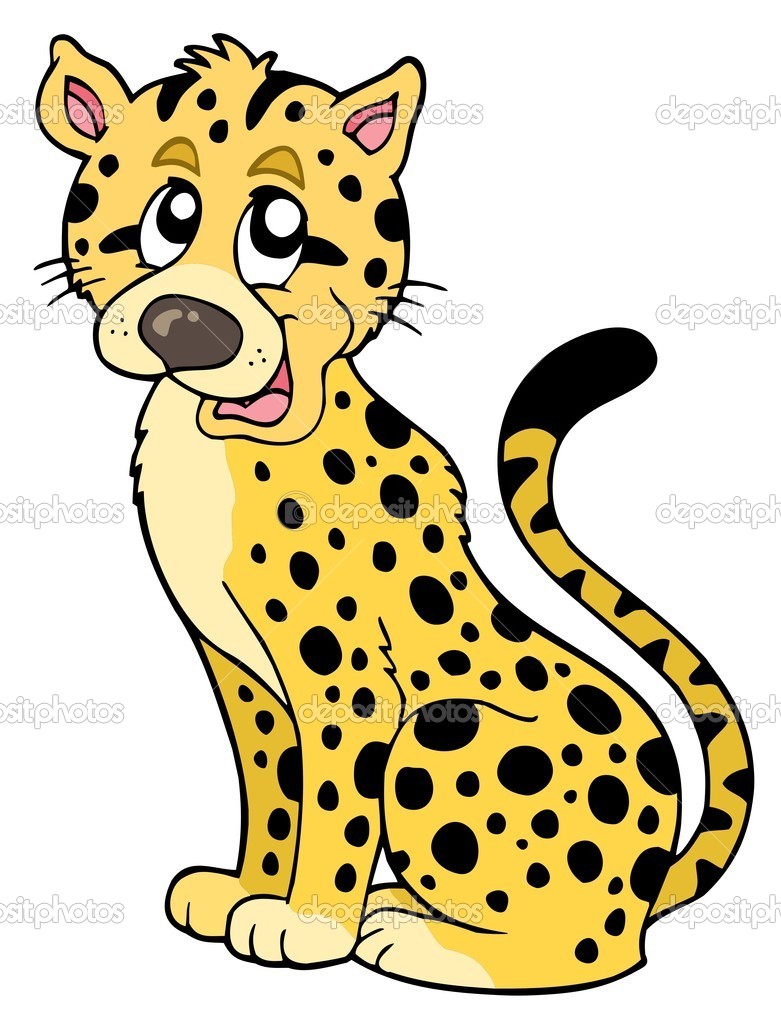 781x1024 Cheetah Cartoon Clipart