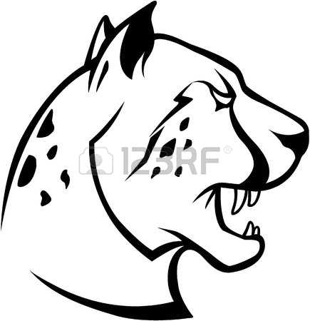 435x450 Cheetah Clipart Eyes