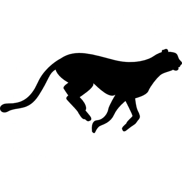 626x626 Cheetah Clipart Silhouette