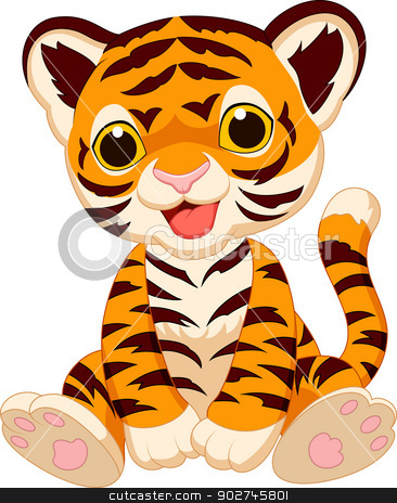 366x464 Cute Cartoon Cheetah Cute Tiger Cartoon Stock Vector Clipart