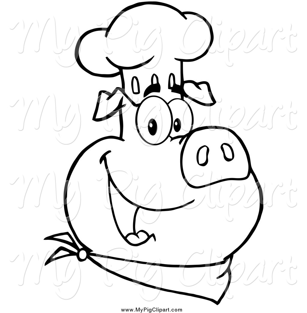 1024x1044 Pig In Chef Hat Clipart