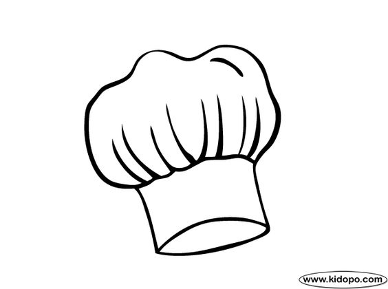 564x420 Printable Chef Hat Clipart