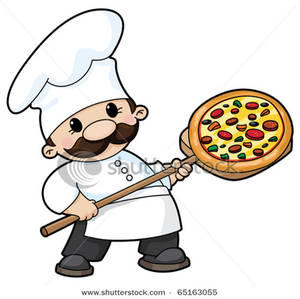 300x299 Cute Chef With A Combination Pizza