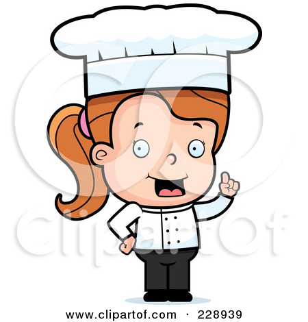 450x470 Girl Chef Clipart