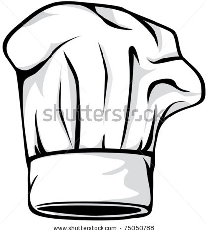 418x470 Of A Chef's Hat In A Vector Clip Art Illustration