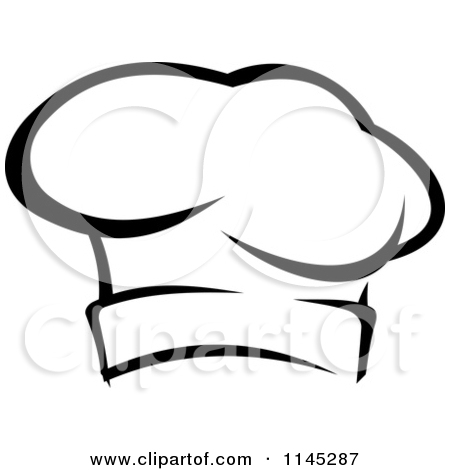 450x470 Chef Hat Black And White Clipart