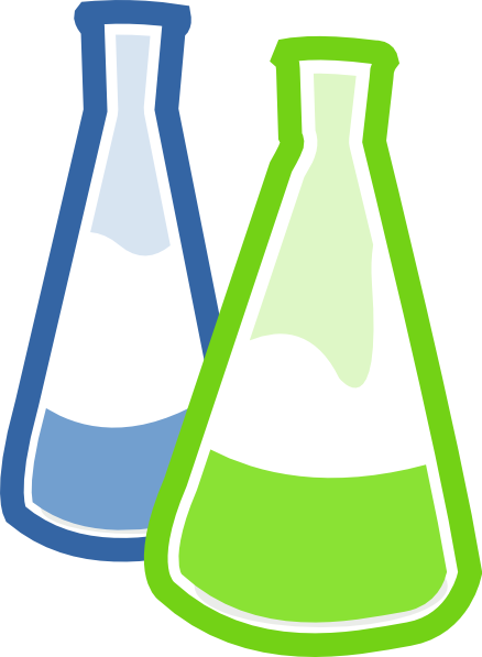 438x597 Chemistry Lab Flasks Clip Art