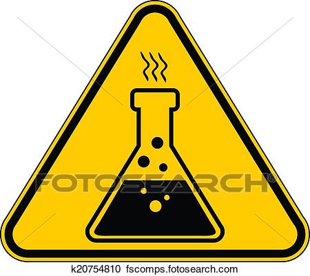 450x401 Clipart Of Danger Chemicals Sign K20754810