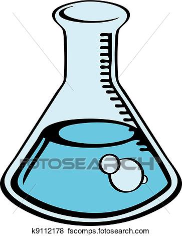 363x470 Clip Art Of Chemist Beaker K9112178