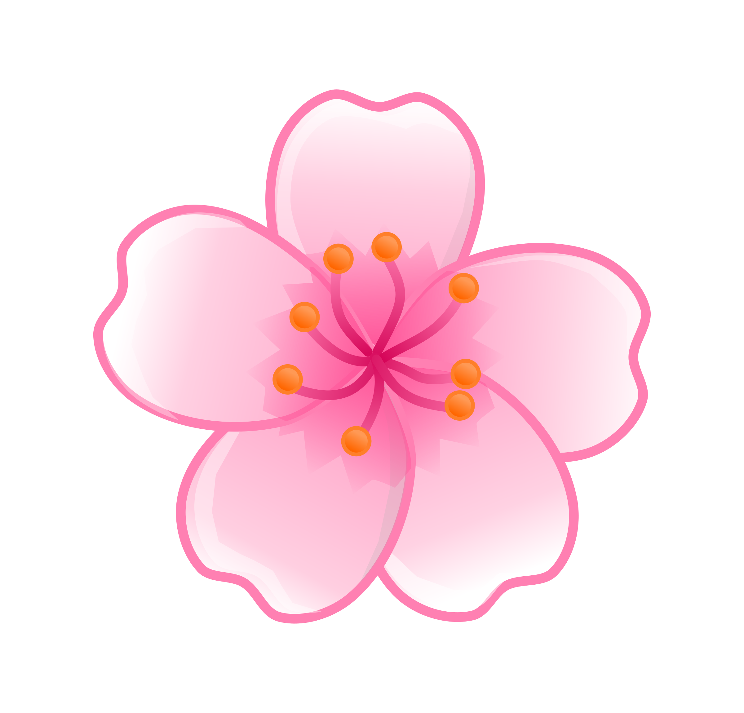 Cherry Blossomflower Cartoon Logo Image for Free - Free Logo Image