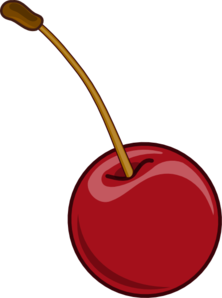 222x298 Cherry With Stem Clip Art