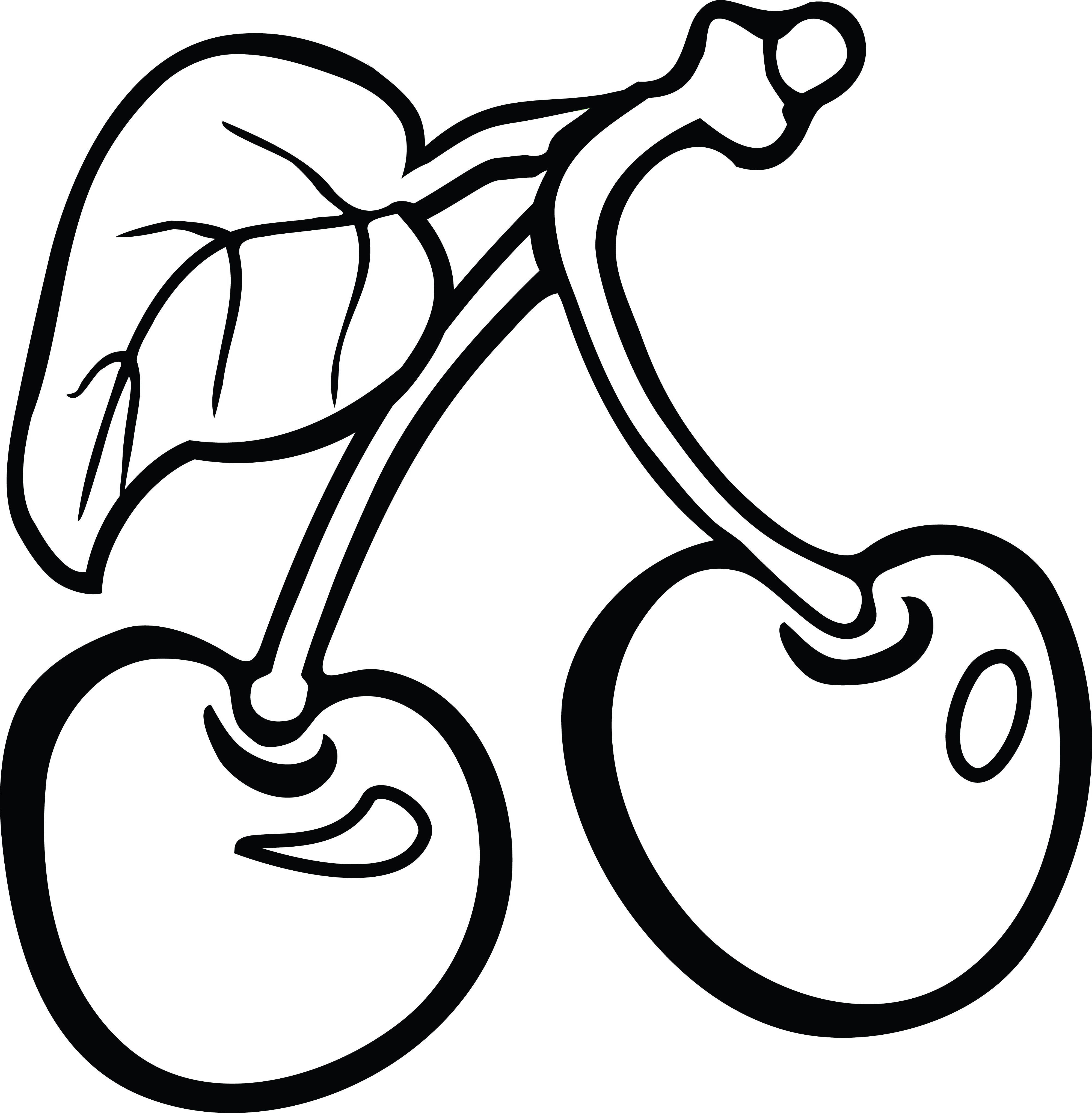 4000x4078 Clipart Of Cherries