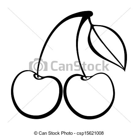 450x444 Cherry Clipart Outline