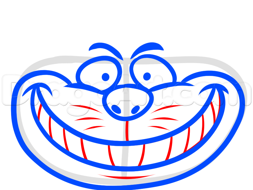 872x656 How To Draw Cheshire Cat Easy Step 5 Rock Designs