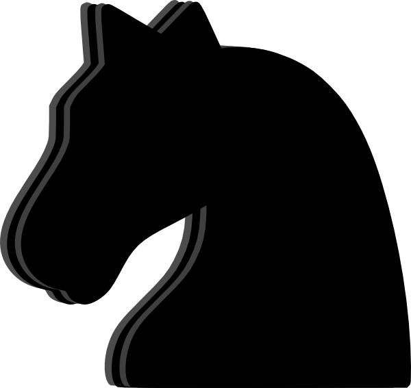 600x567 Chess Clipart Black Knight