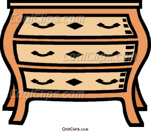 300x260 Dresser Vector Clip Art
