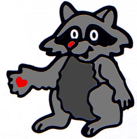 452x461 Chester The Raccoon Clipart