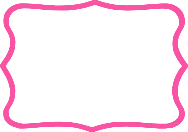 600x423 Frame Clipart Hot Pink