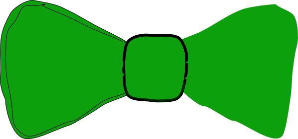 600x280 Green Bow Tie Clipart