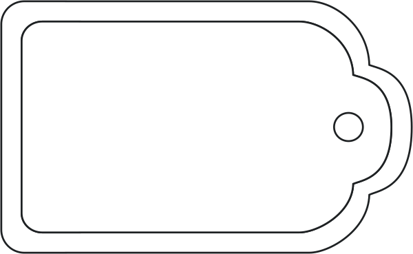 600x369 Blank Gift Tag Clipart