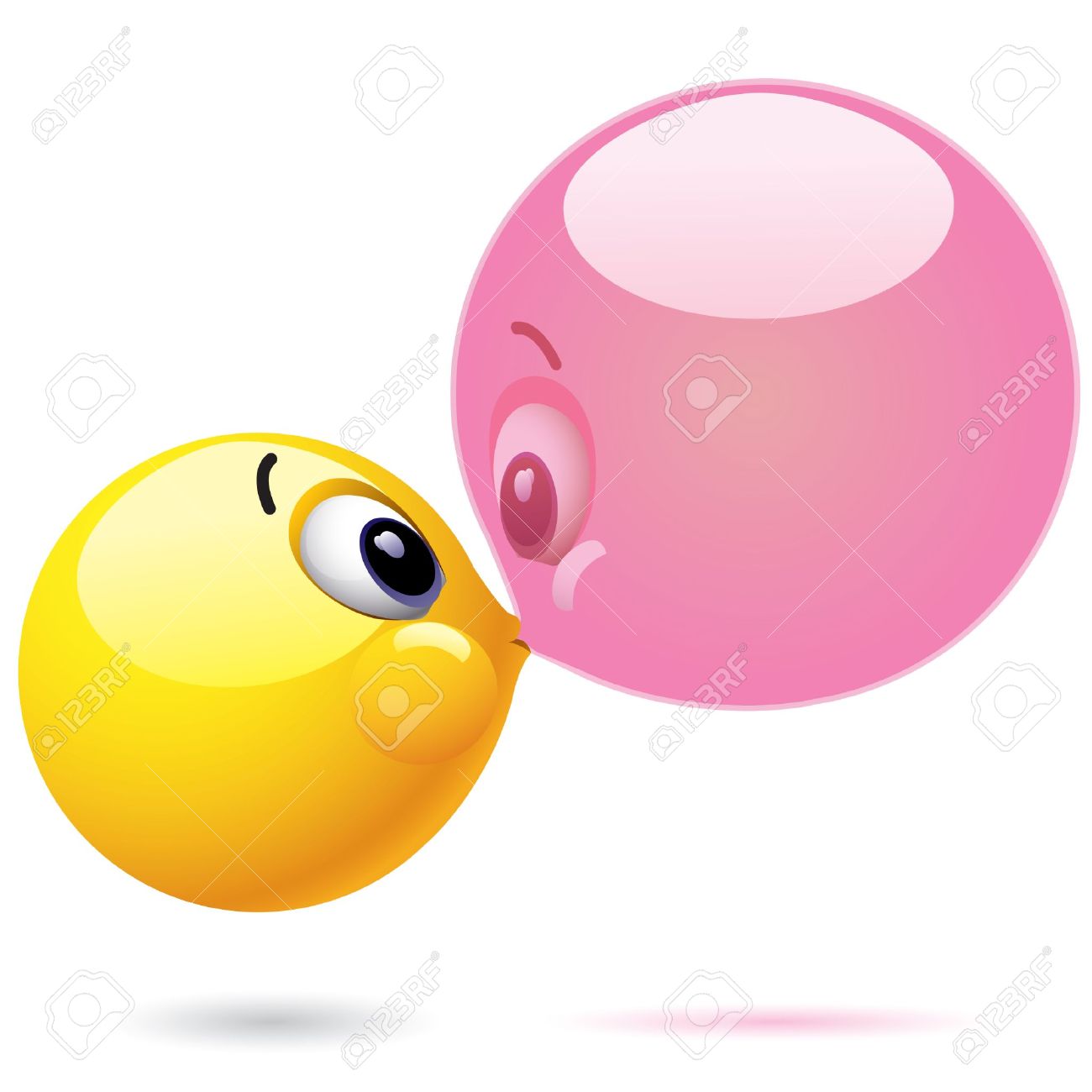 1300x1300 Chewing Gum Clipart Blowing Bubble