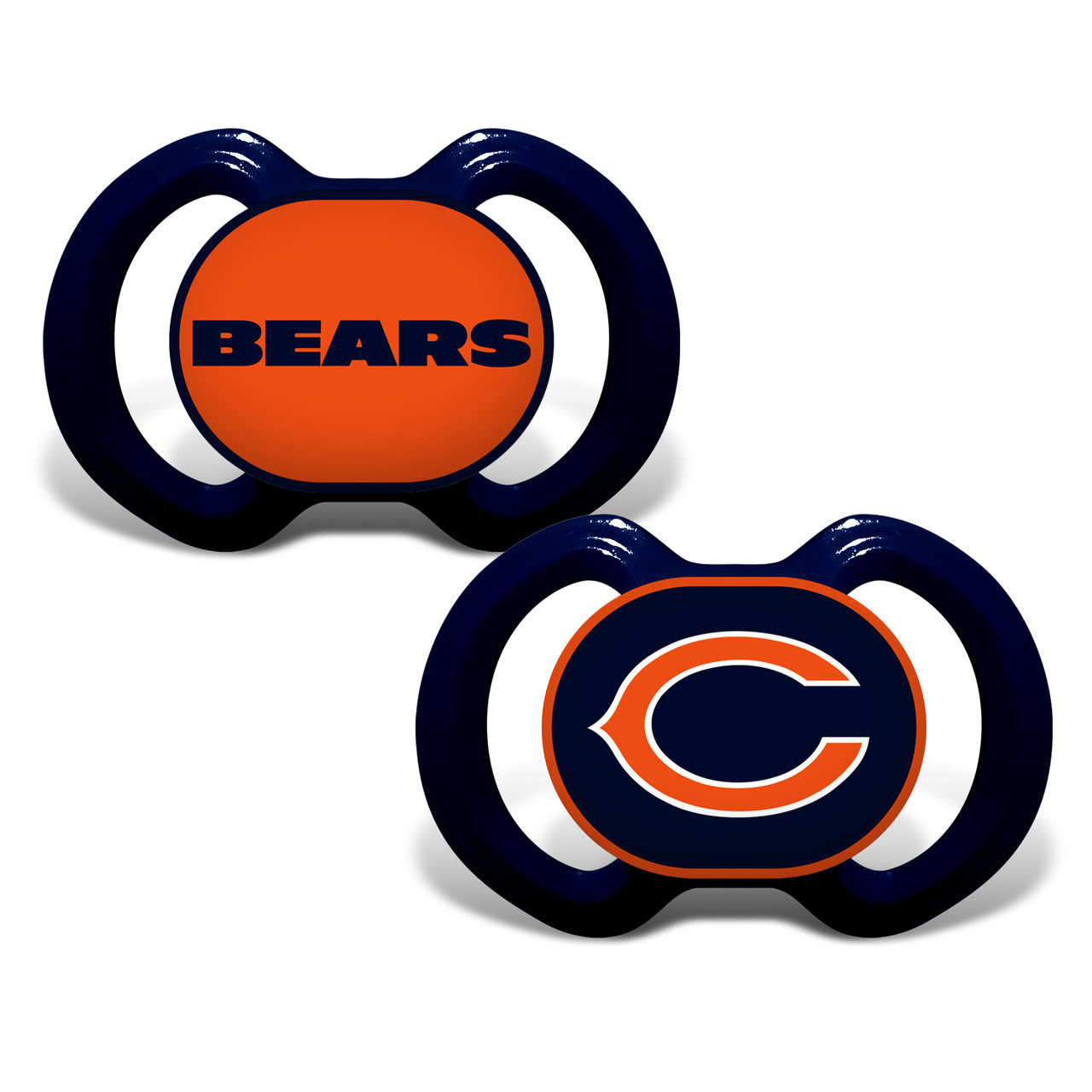 1280x1280 Chicago Bears Pacifier 2 Pack