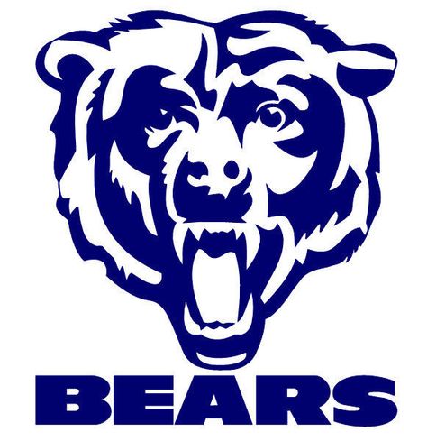 474x489 Chicago Bears Logo Stencil Halloween Bear Logo