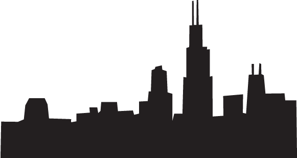 581x309 Free Chicago Skyline Clipart Image