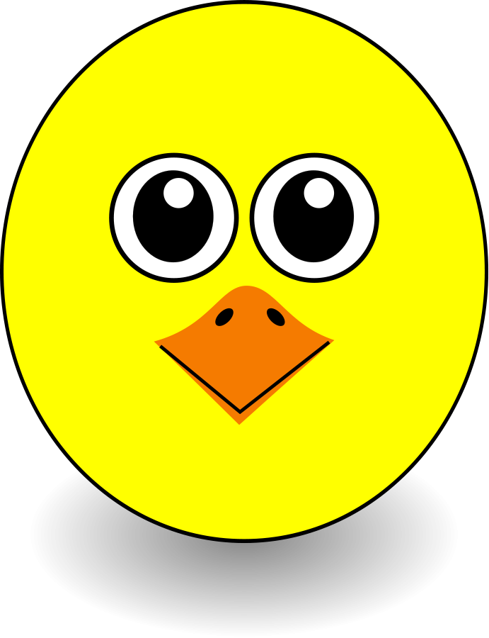 691x900 Cute Yellow Chick Clipart Free Clip Art Image