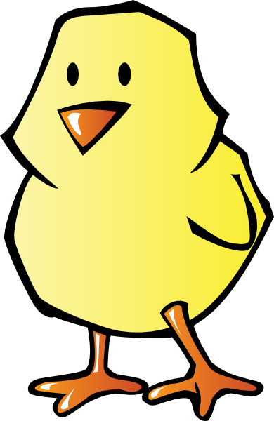 390x600 Baby Chick Clip Art