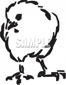 234x300 And White Cartoon Of A Baby Chick