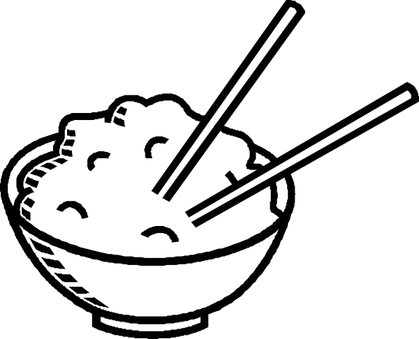 600x486 Bowl Clipart Chicken And Rice
