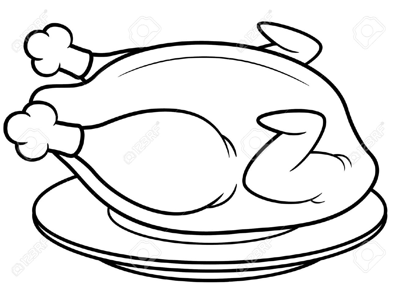1300x974 Food Clipart Black And White