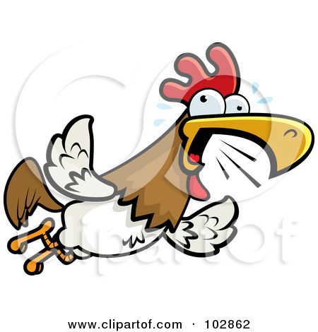 450x470 Clip Art Squawking Chicken Clipart