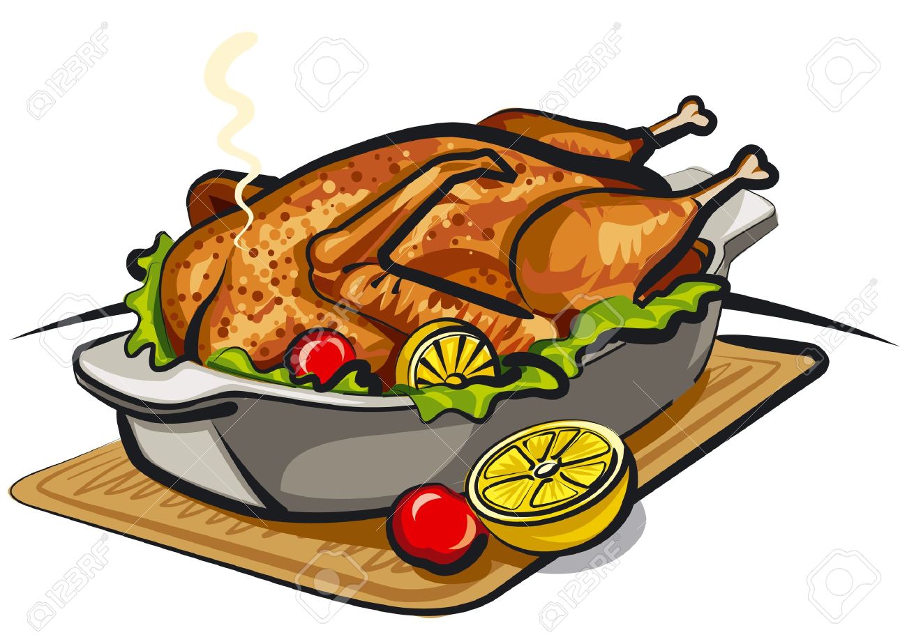 1300x914 Roast Clipart Main Dish