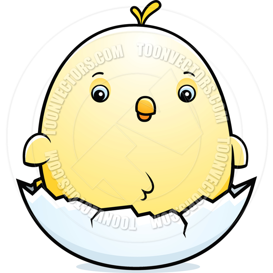 940x940 Cartoon Baby Chicken Egg By Cory Thoman Toon Vectors Eps