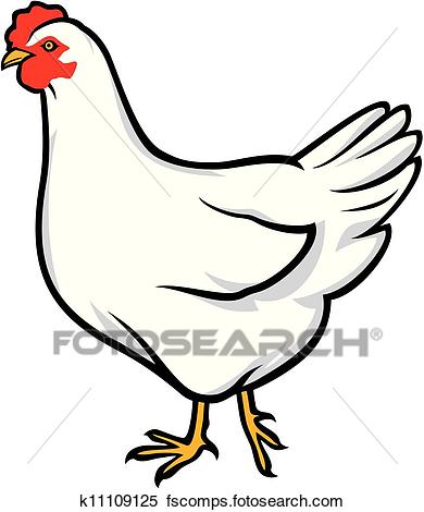 390x470 Clipart Of Chicken K11109125