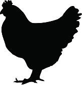 163x170 Chicken Silhouette Clipart