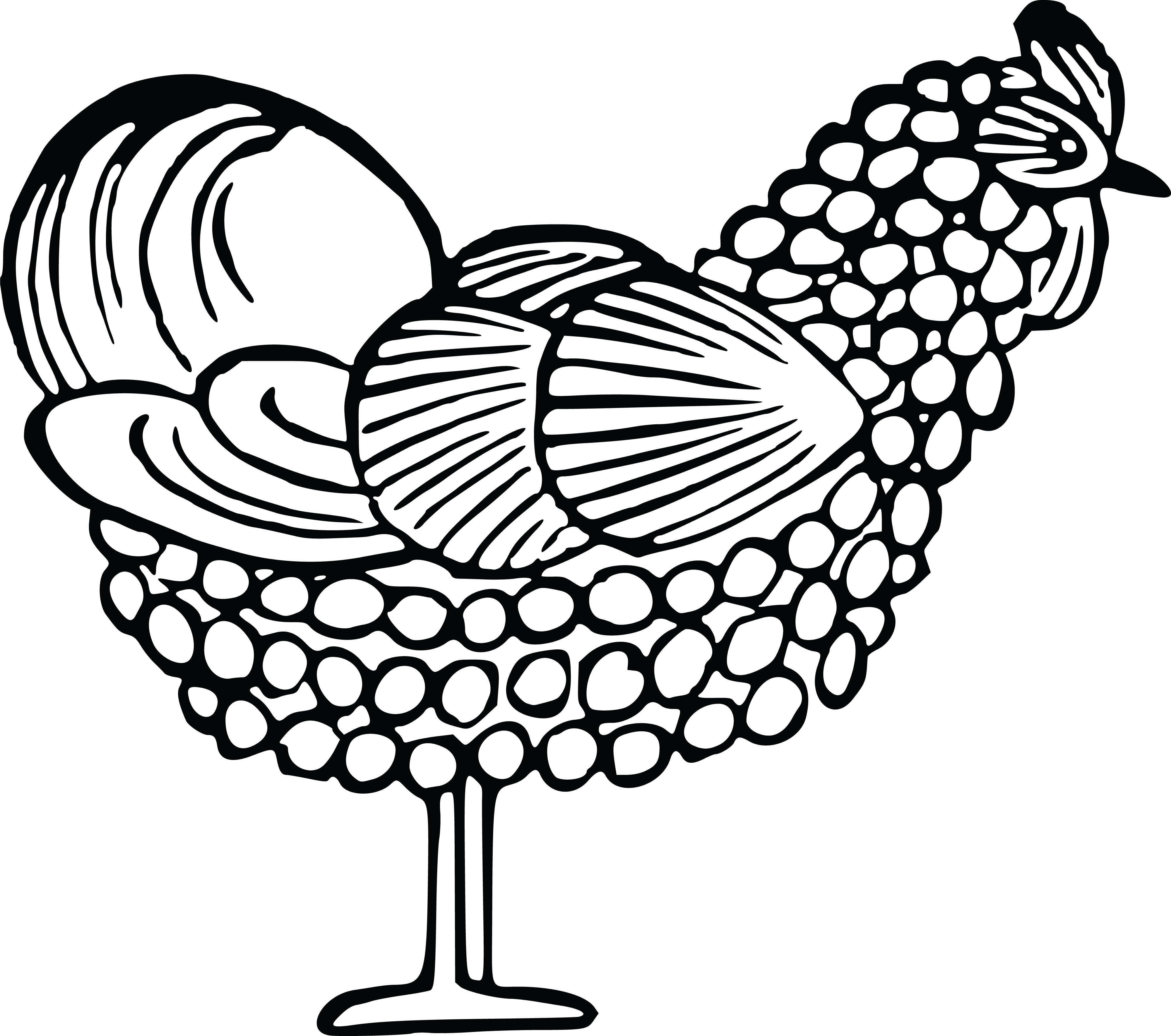 4000x3540 Clipart Of A Chicken