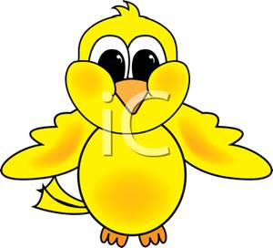 300x272 Adorable Bright Yellow Chicken With Puffy Cheeks