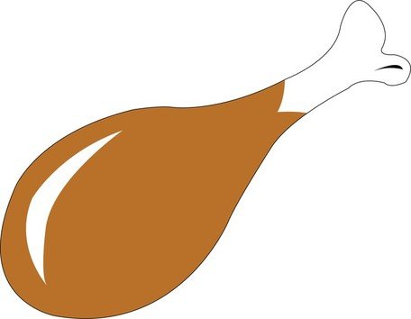 456x354 Chick Clipart Chicken Drumstick