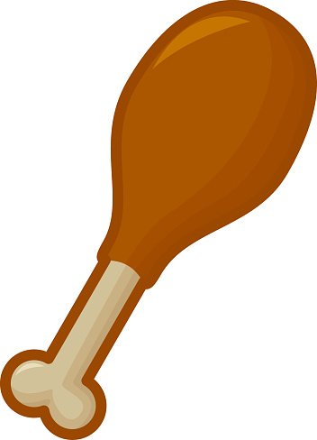 352x488 Chicken Leg Clipart