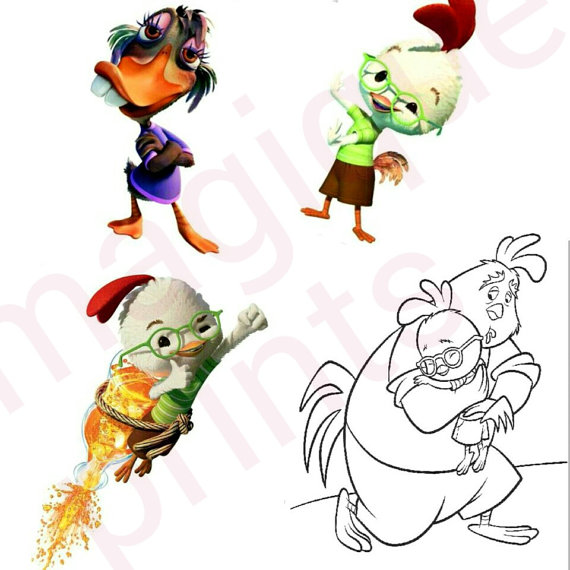 570x570 Chicken Little Stickers Chicken Little Clipart Cartoon
