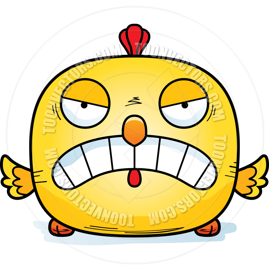 940x940 Cartoon Little Chicken Angry By Cory Thoman Toon Vectors Eps