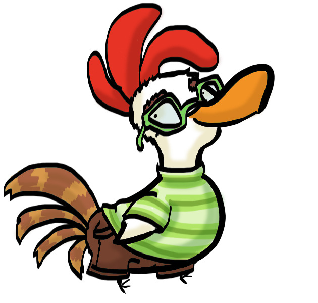 630x600 Chicken Little Duck By Sicksikmans