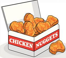 251x222 Chicken Fingers Clipart