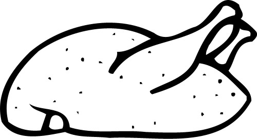 500x271 Chicken Outline