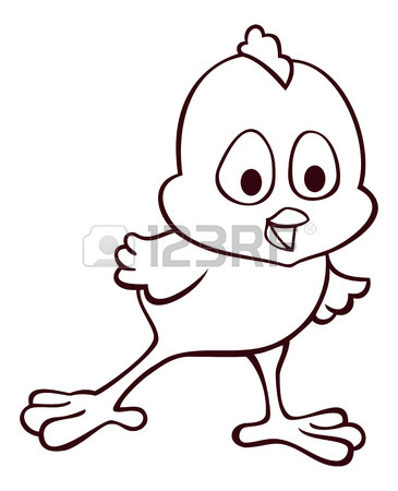 365x450 Funny Yellow Chicken In The Green Leprechaun Hat. Vector Clip